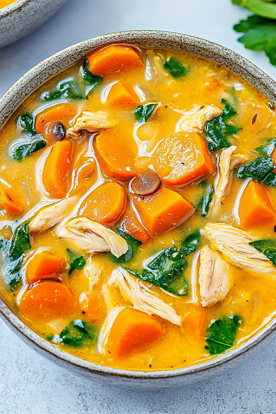 sweet potato chicken soup