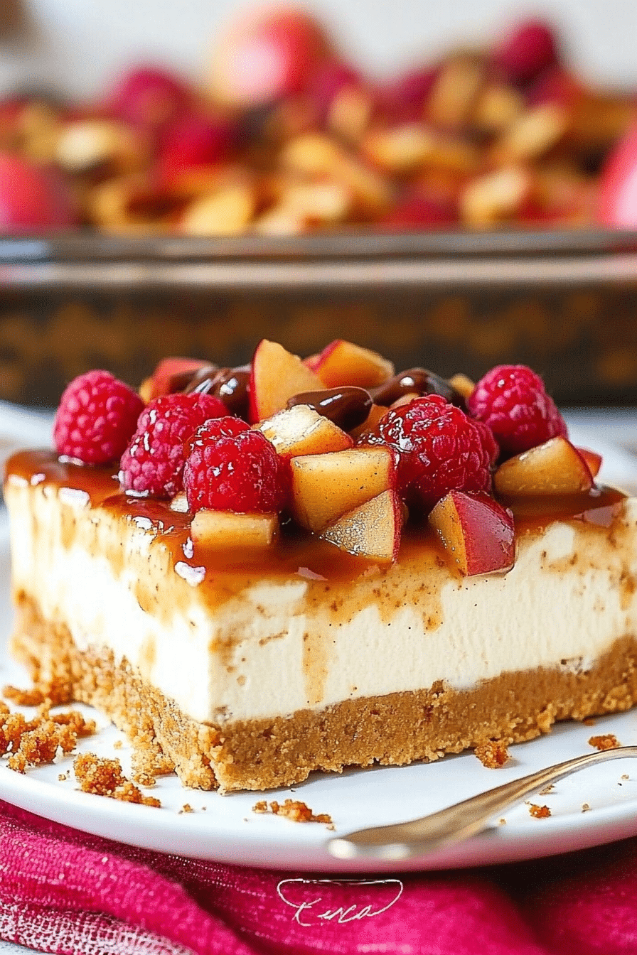 apple caramel cheesecake