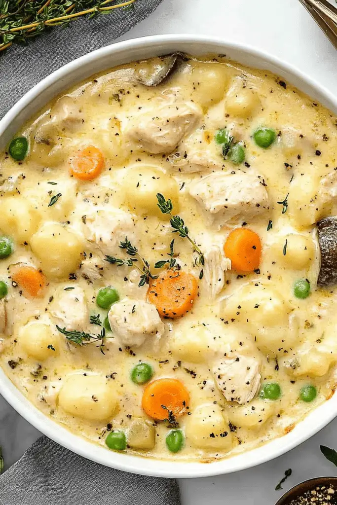 Chicken Gnocchi Pot Pie