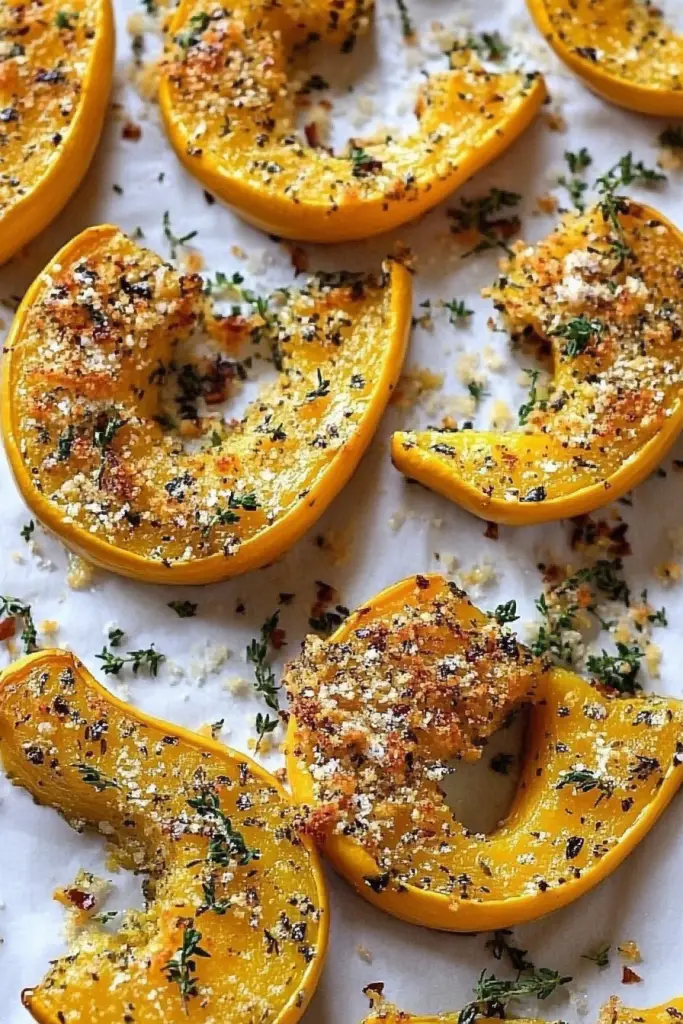 Parmesan-crusted delicata squash
