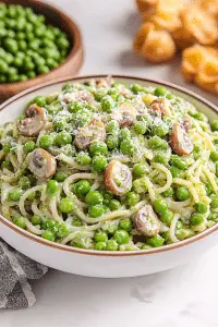 green pea pasta
