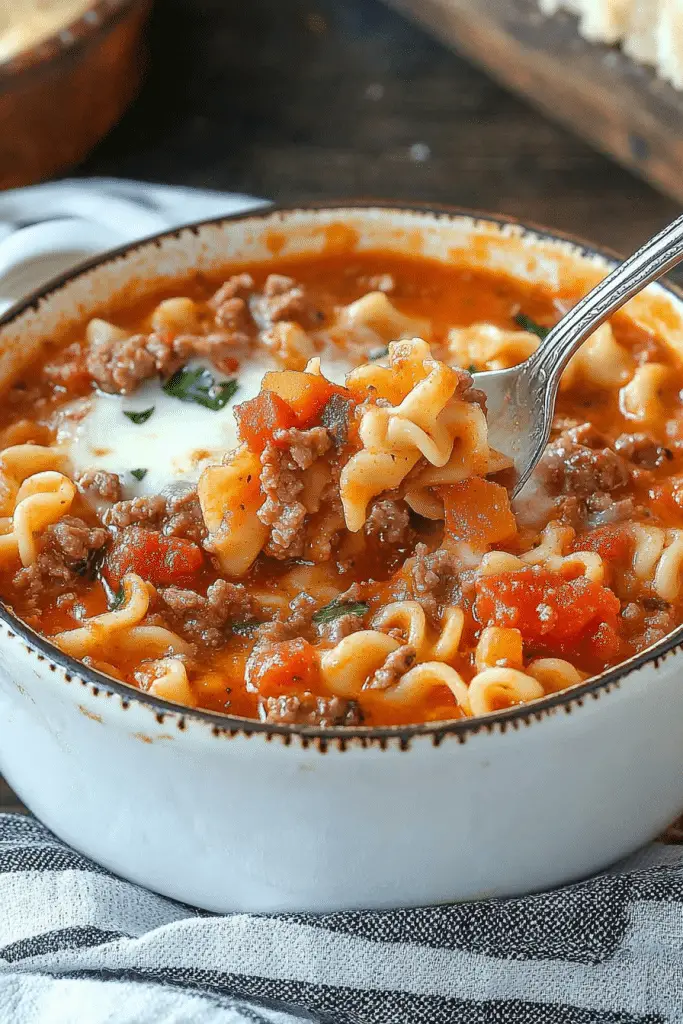 lasagna soup