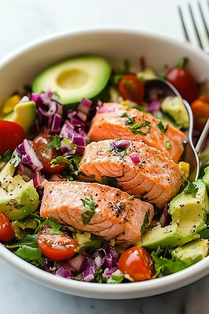 salmon avocado salad