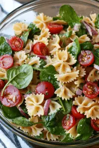spinach pasta salad