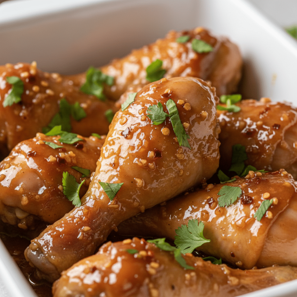 Air Fryer Chicken Drumsticks slice on plate showing perfect texture and swirl pattern