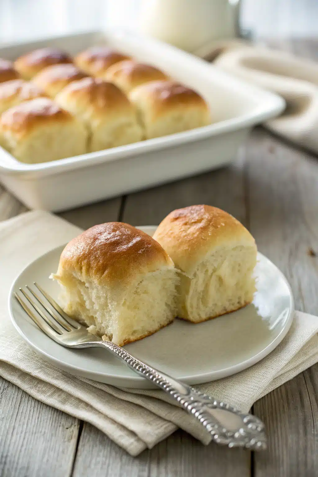 Gluten Free Hawaiian Rolls ingredients organized and measured on kitchen counter