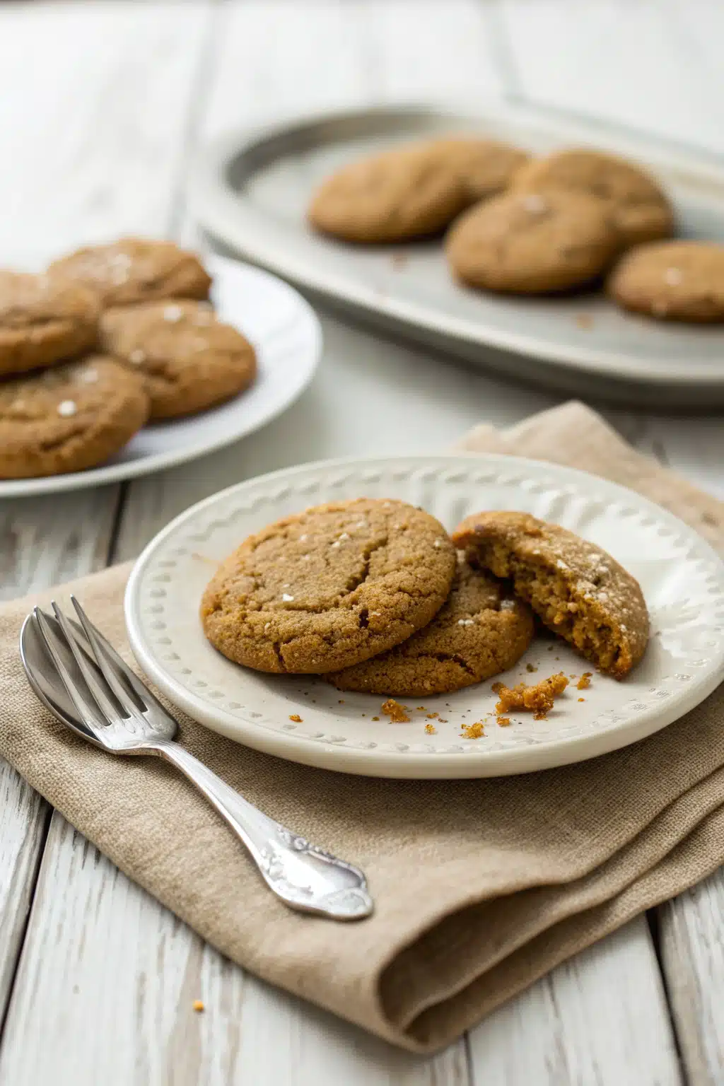 Autumn Spice Cookies ingredients organized and measured on kitchen counter