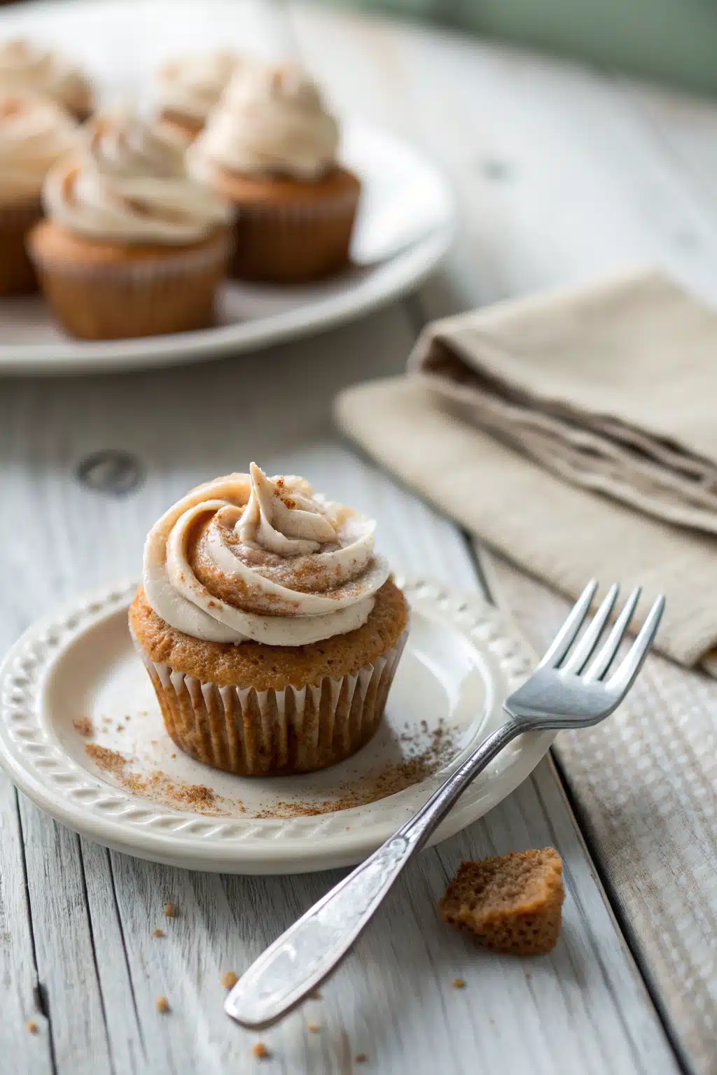 Autumn Spice Cupcakes ingredients organized and measured on kitchen counter