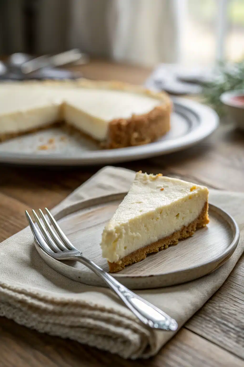 No Bake Cheesecake ingredients organized and measured on kitchen counter