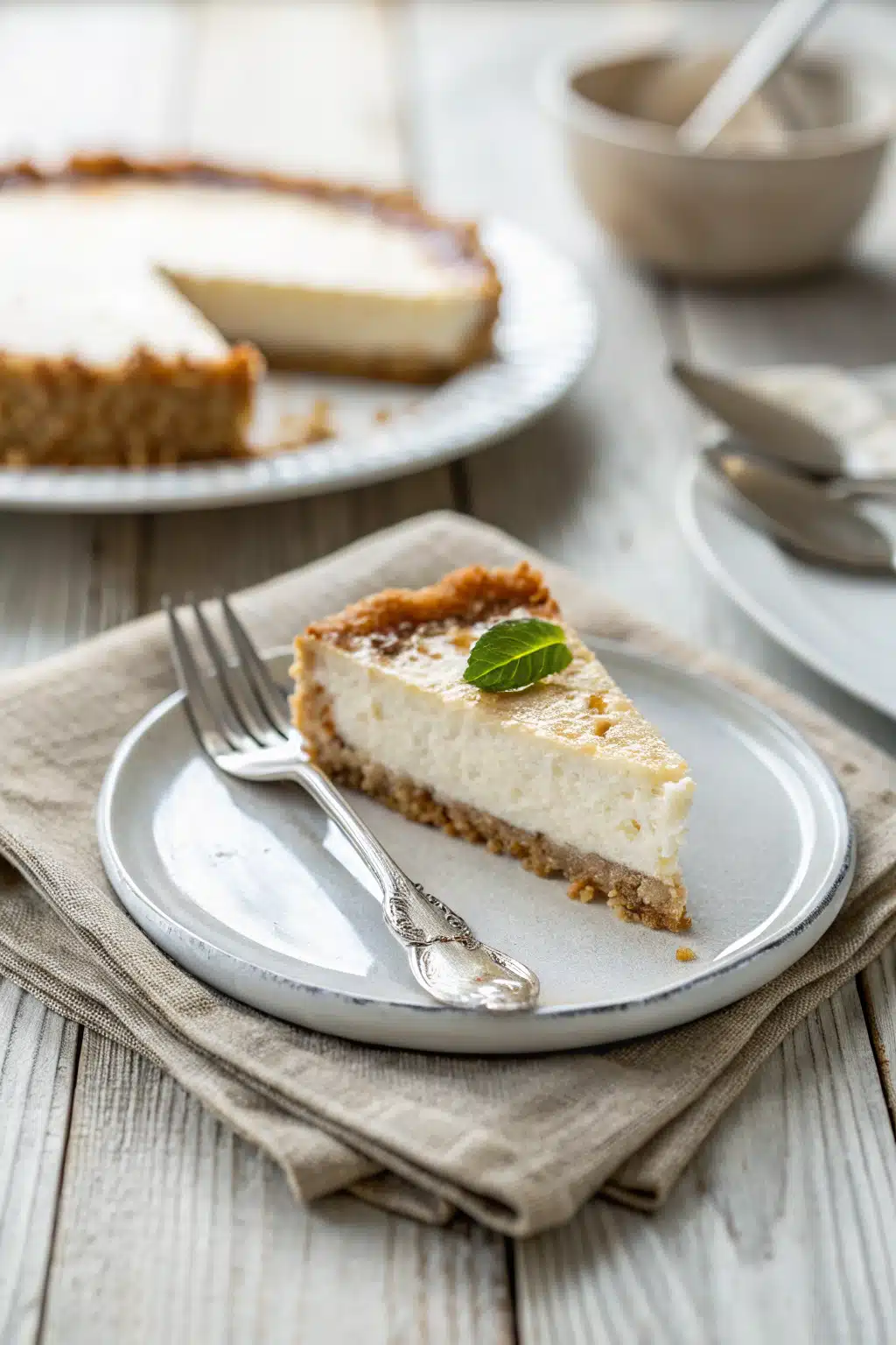 No Bake Cheesecake ingredients organized and measured on kitchen counter