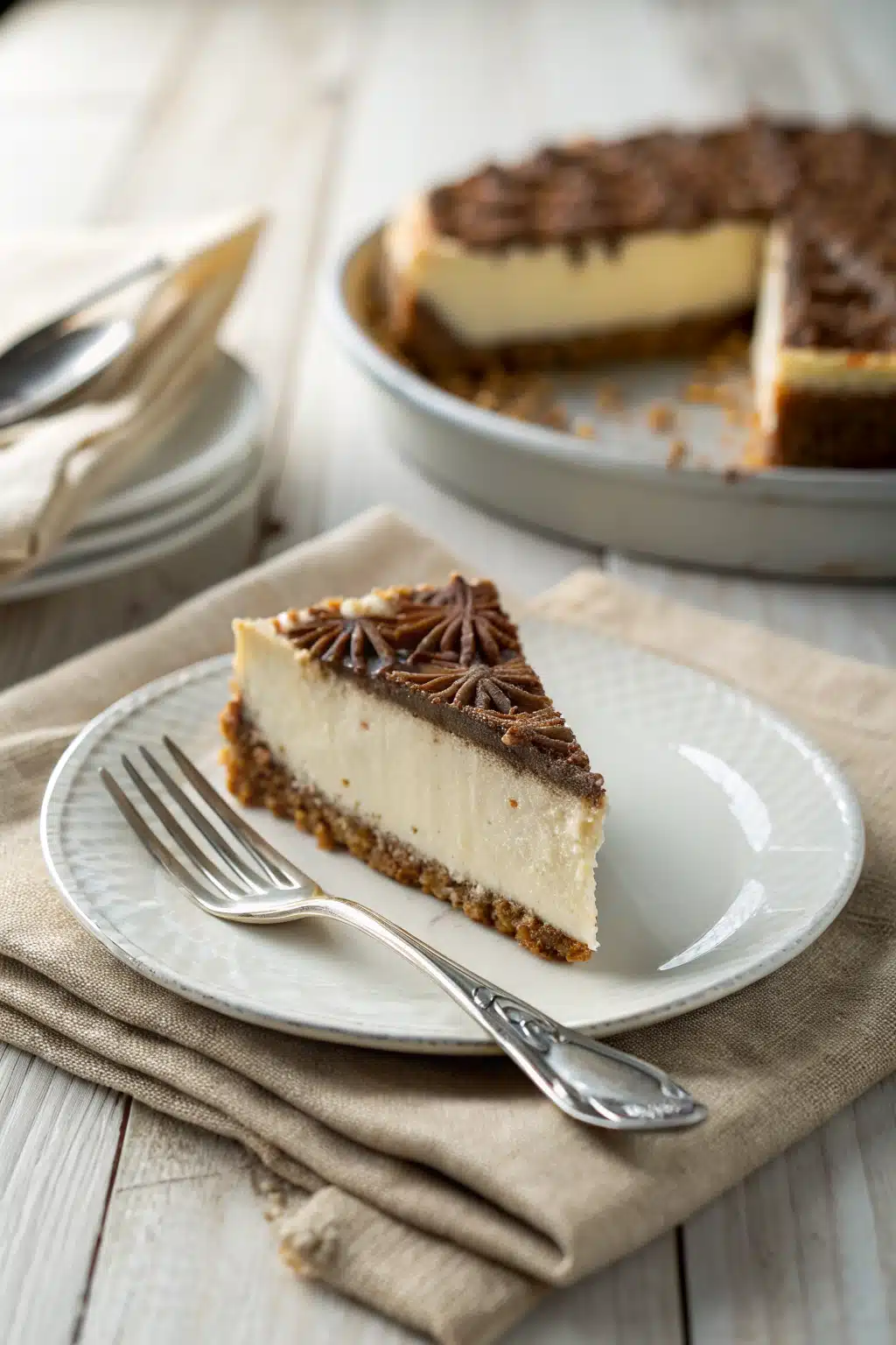 Baileys Cheesecake Recipe ingredients organized and measured on kitchen counter