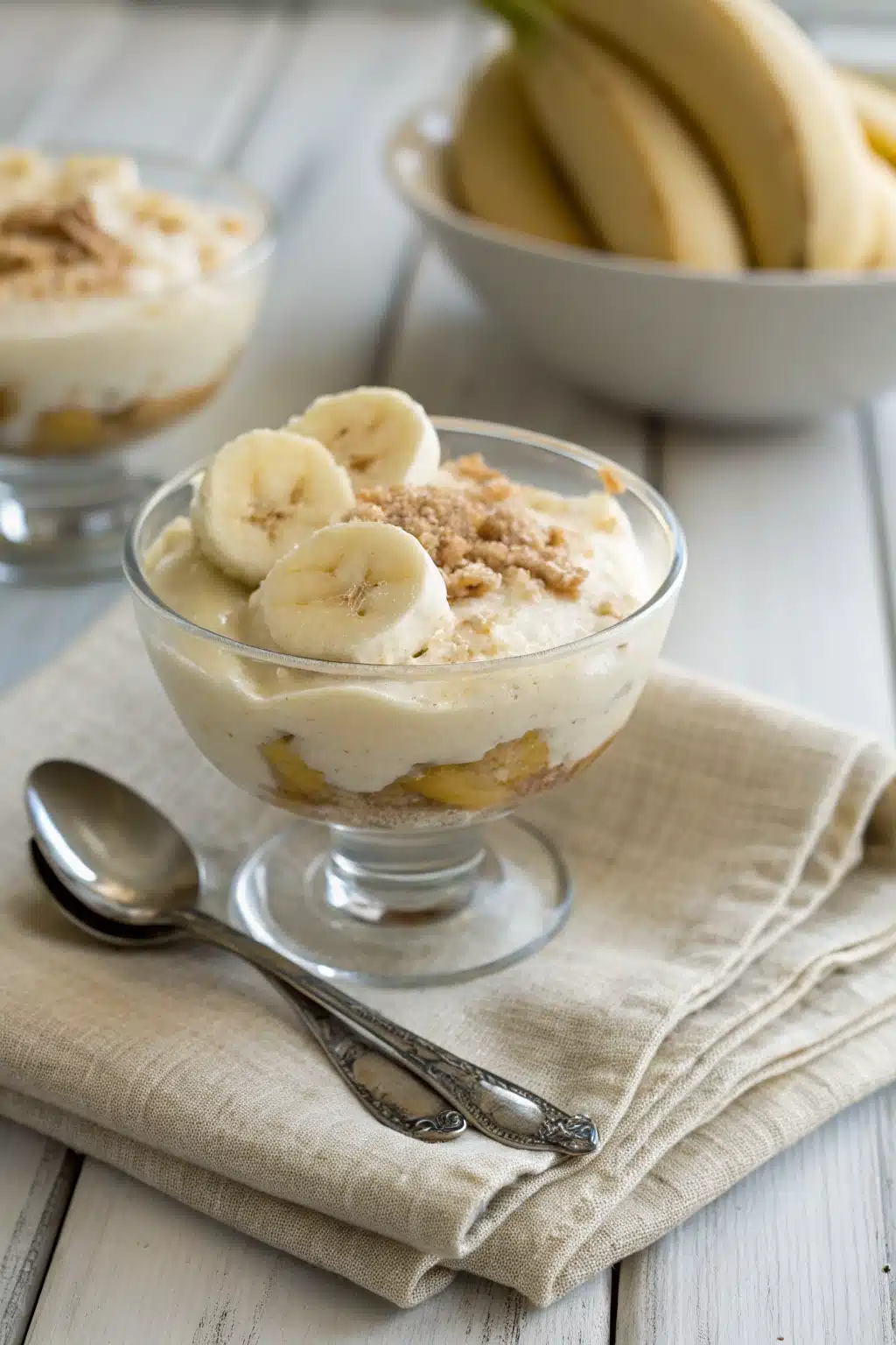 Homemade Banana Pudding ingredients organized and measured on kitchen counter