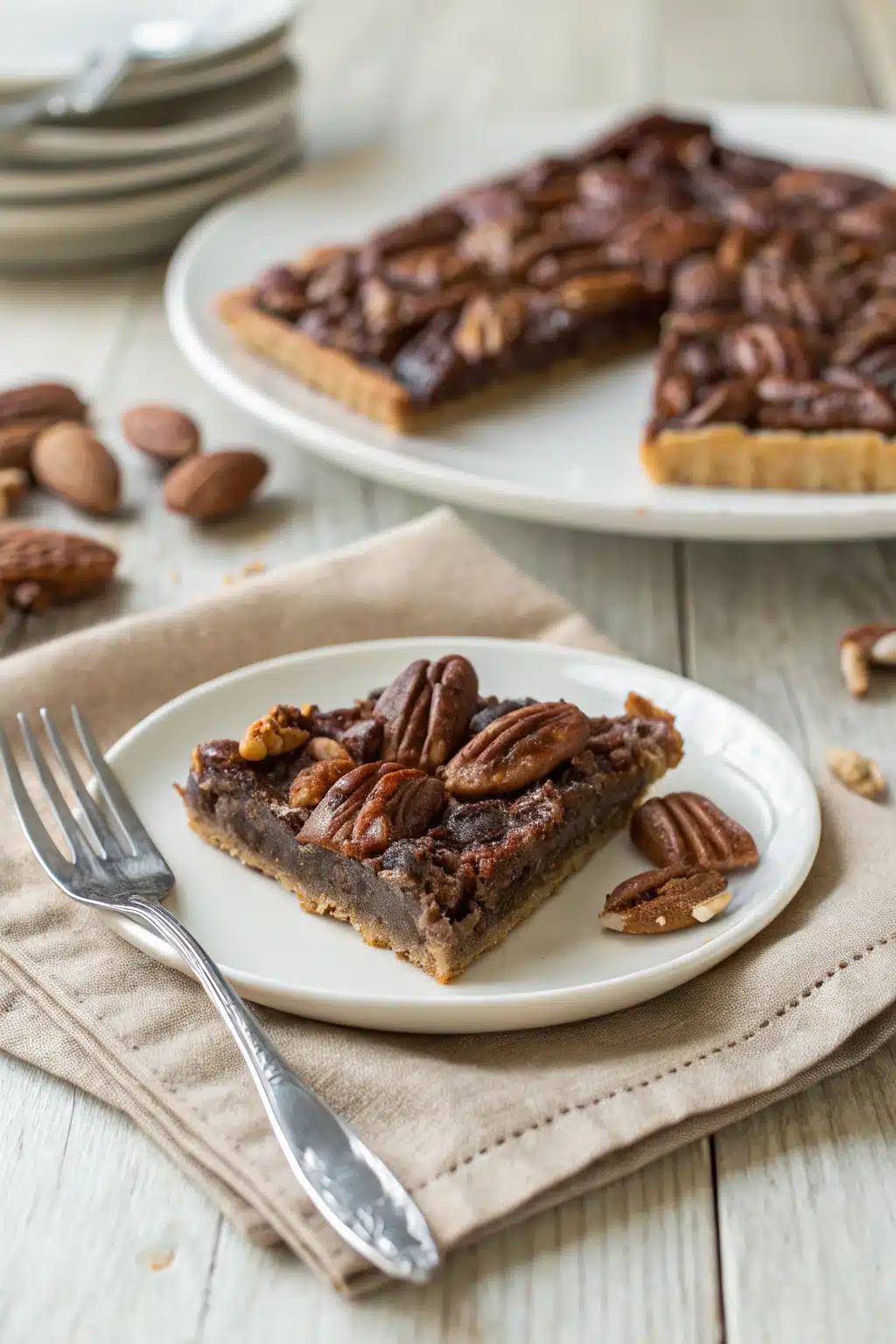 Pecan Pie Bark ingredients organized and measured on kitchen counter