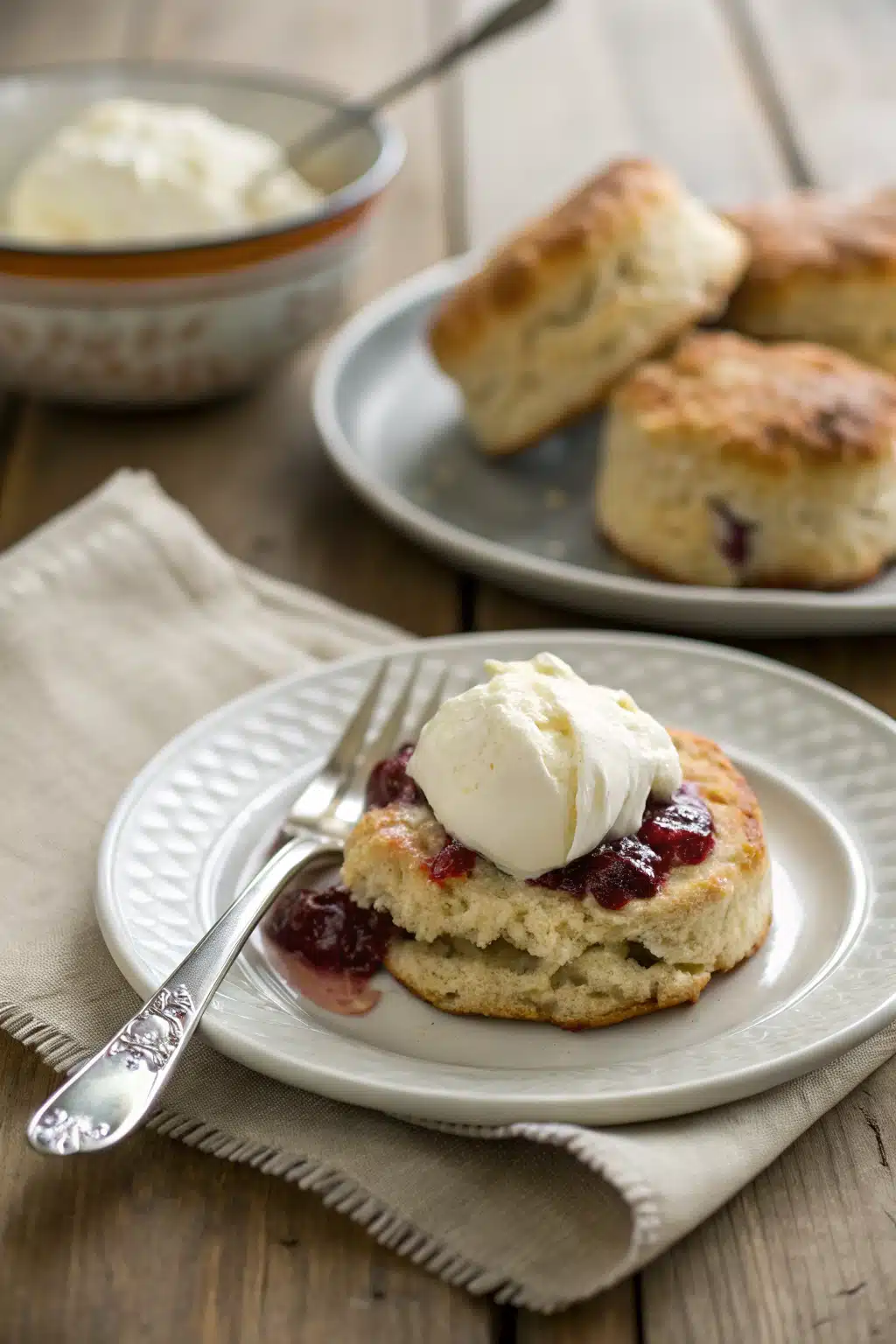 Easy Buttermilk Scones ingredients organized and measured on kitchen counter