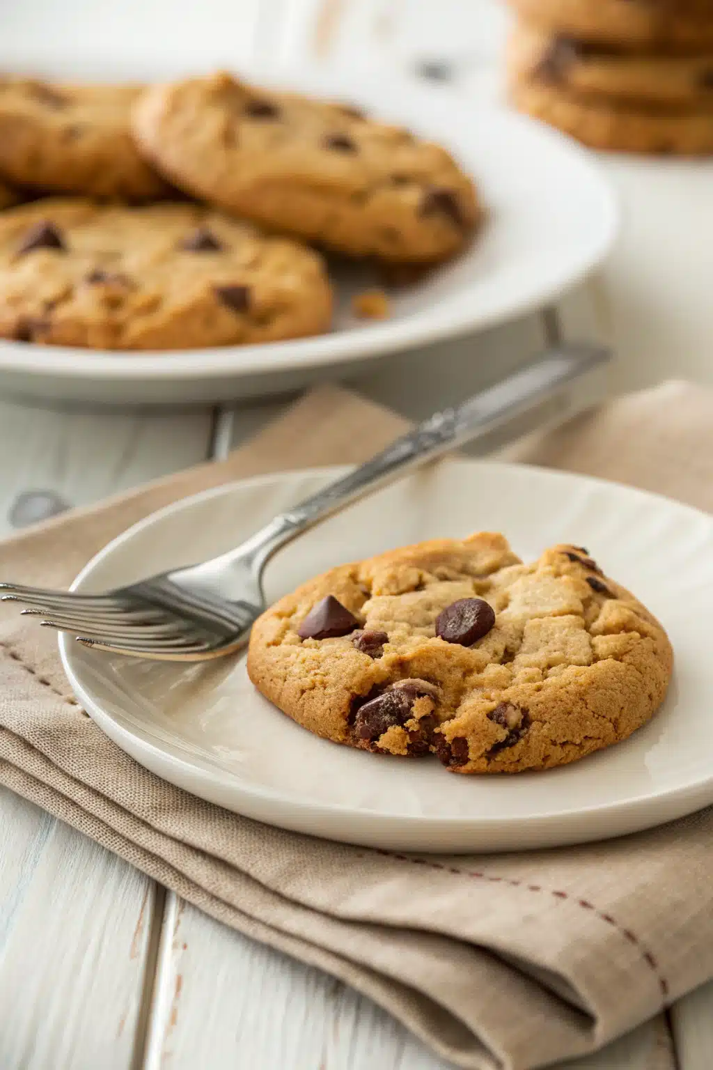 Butterscotch Chocolate Chip Cookies ingredients organized and measured on kitchen counter