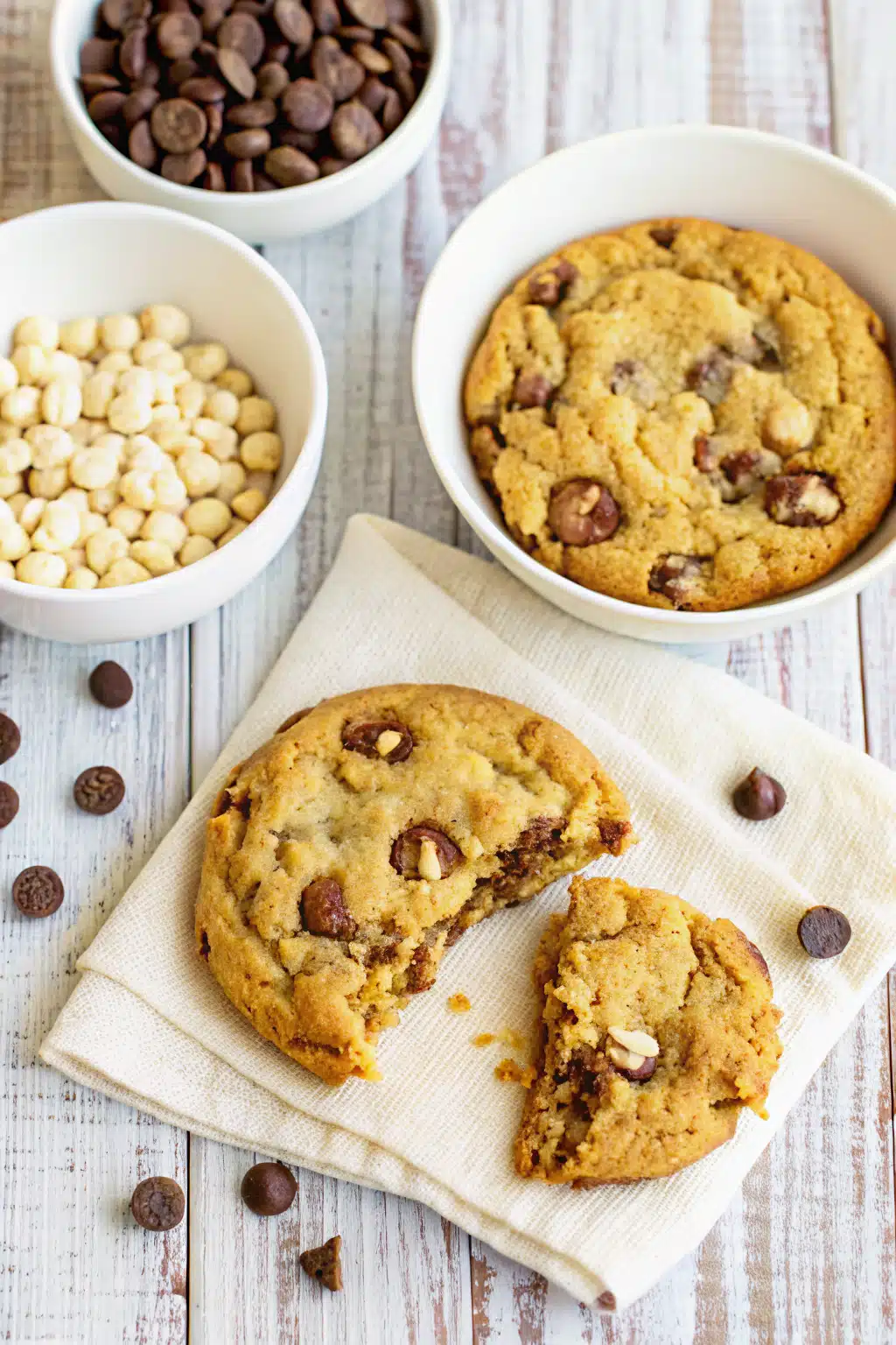 Cake Mix Cookie Bars beautifully presented from an overhead angle