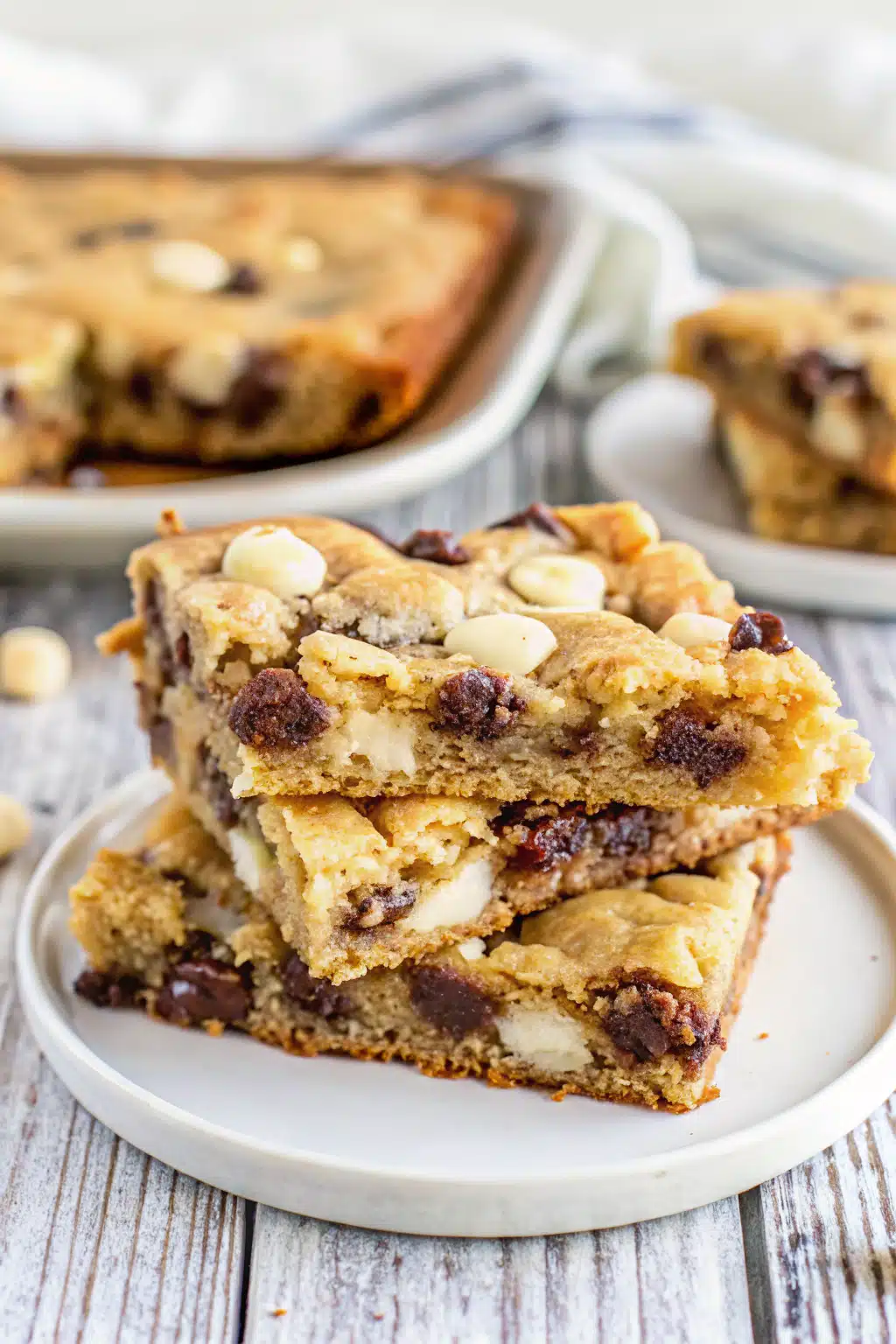 Cake Mix Cookie Bars ingredients organized and measured on kitchen counter