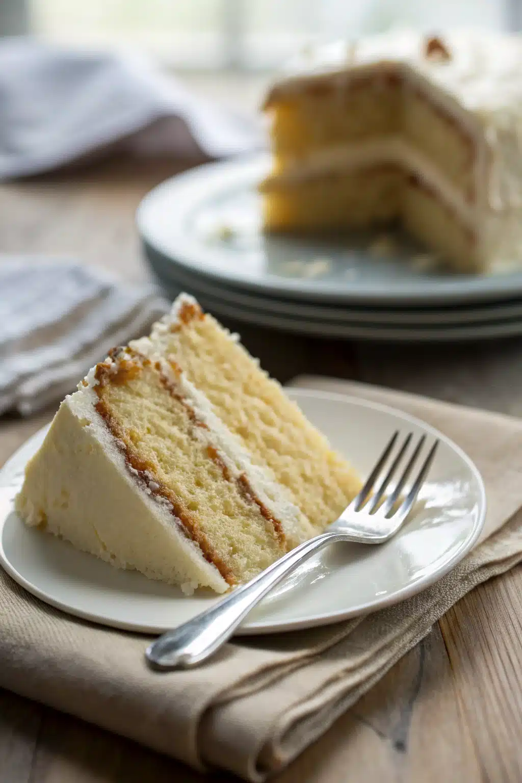 Easy Cake Slice ingredients organized and measured on kitchen counter