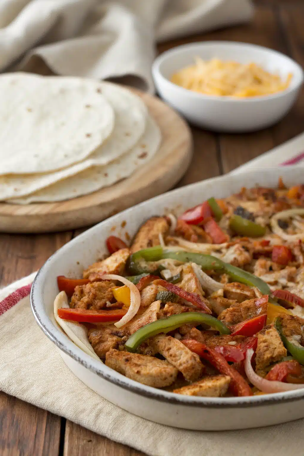 Chicken Fajita Bake slice on plate showing perfect texture and swirl pattern