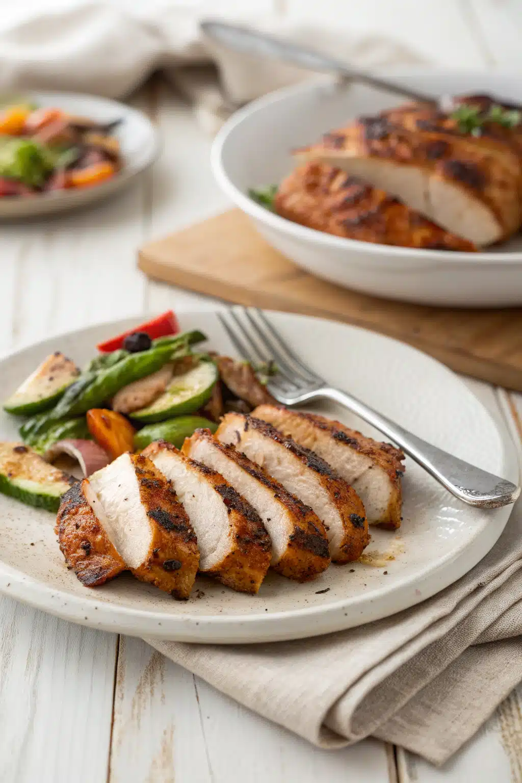 Chipotle Chicken Marinade ingredients organized and measured on kitchen counter