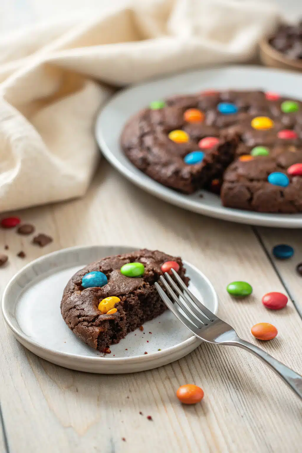 Cosmic Brownie Cookies ingredients organized and measured on kitchen counter