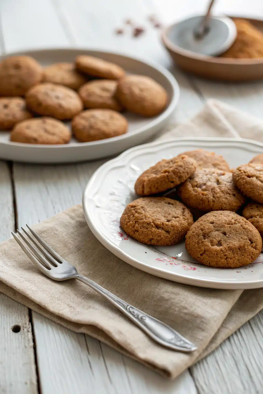Autumn Spice Cookies ingredients organized and measured on kitchen counter