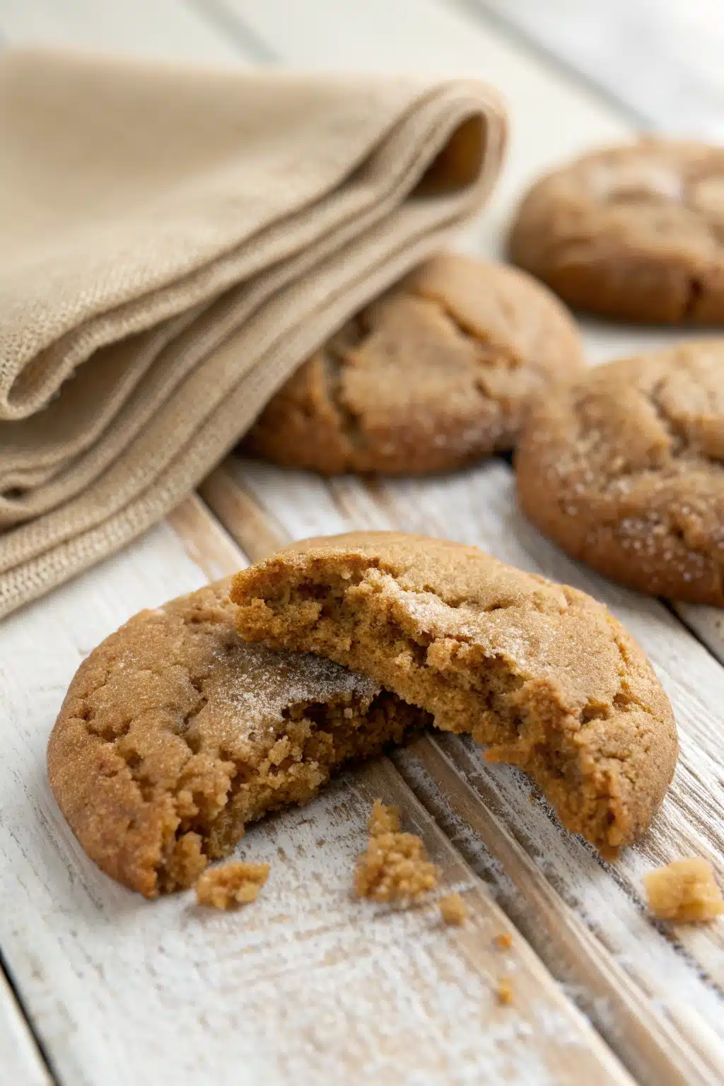 Autumn Spice Cookies slice on plate showing perfect texture and swirl pattern