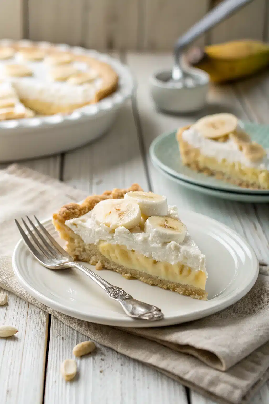 Banana Cream Pie Squares ingredients organized and measured on kitchen counter