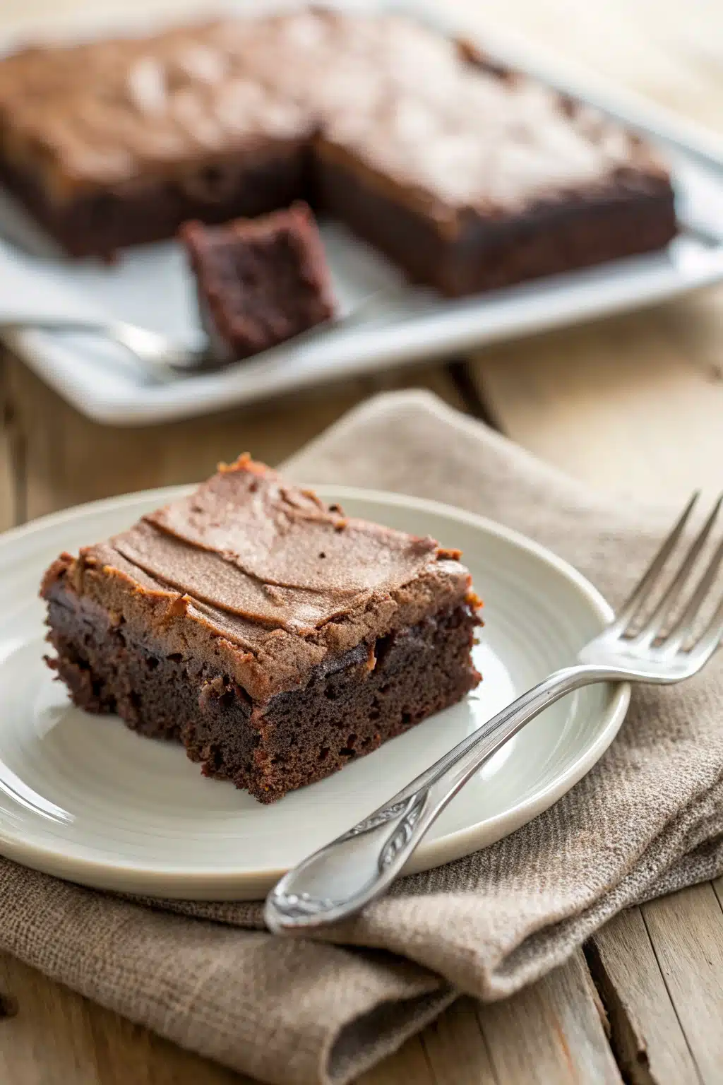 French Silk Brownies ingredients organized and measured on kitchen counter