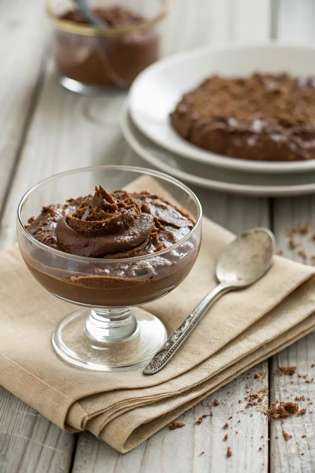 Chocolate Pudding Recipe ingredients organized and measured on kitchen counter