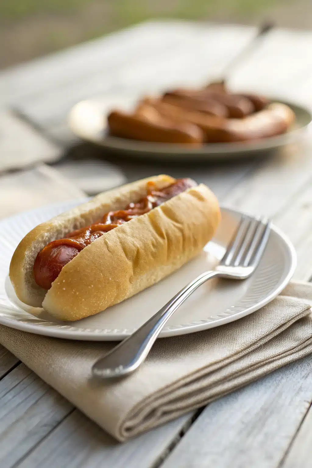 Gluten Free Hot Dog Buns ingredients organized and measured on kitchen counter
