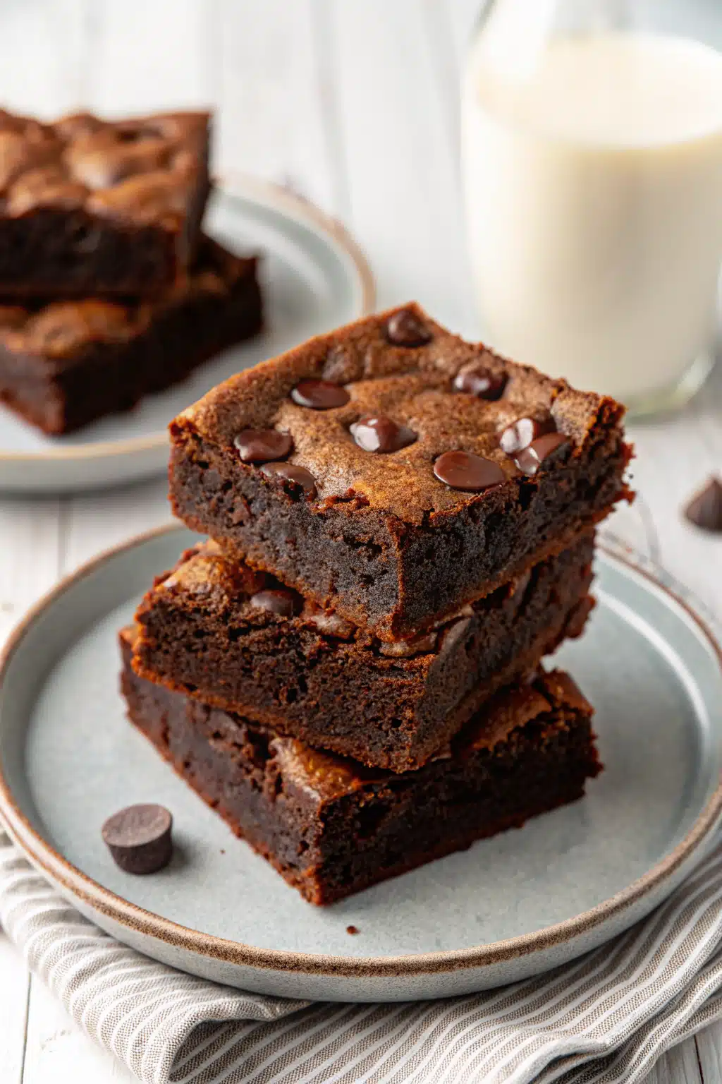 Homemade Brownie Recipe ingredients organized and measured on kitchen counter