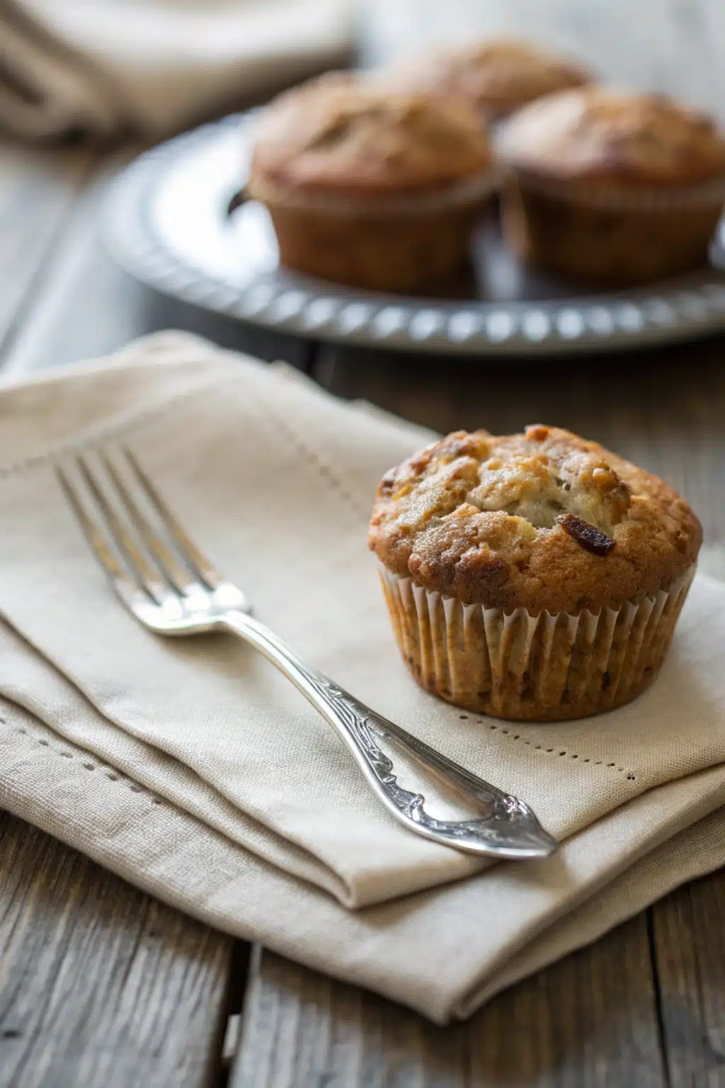 Easy Homemade Muffins ingredients organized and measured on kitchen counter