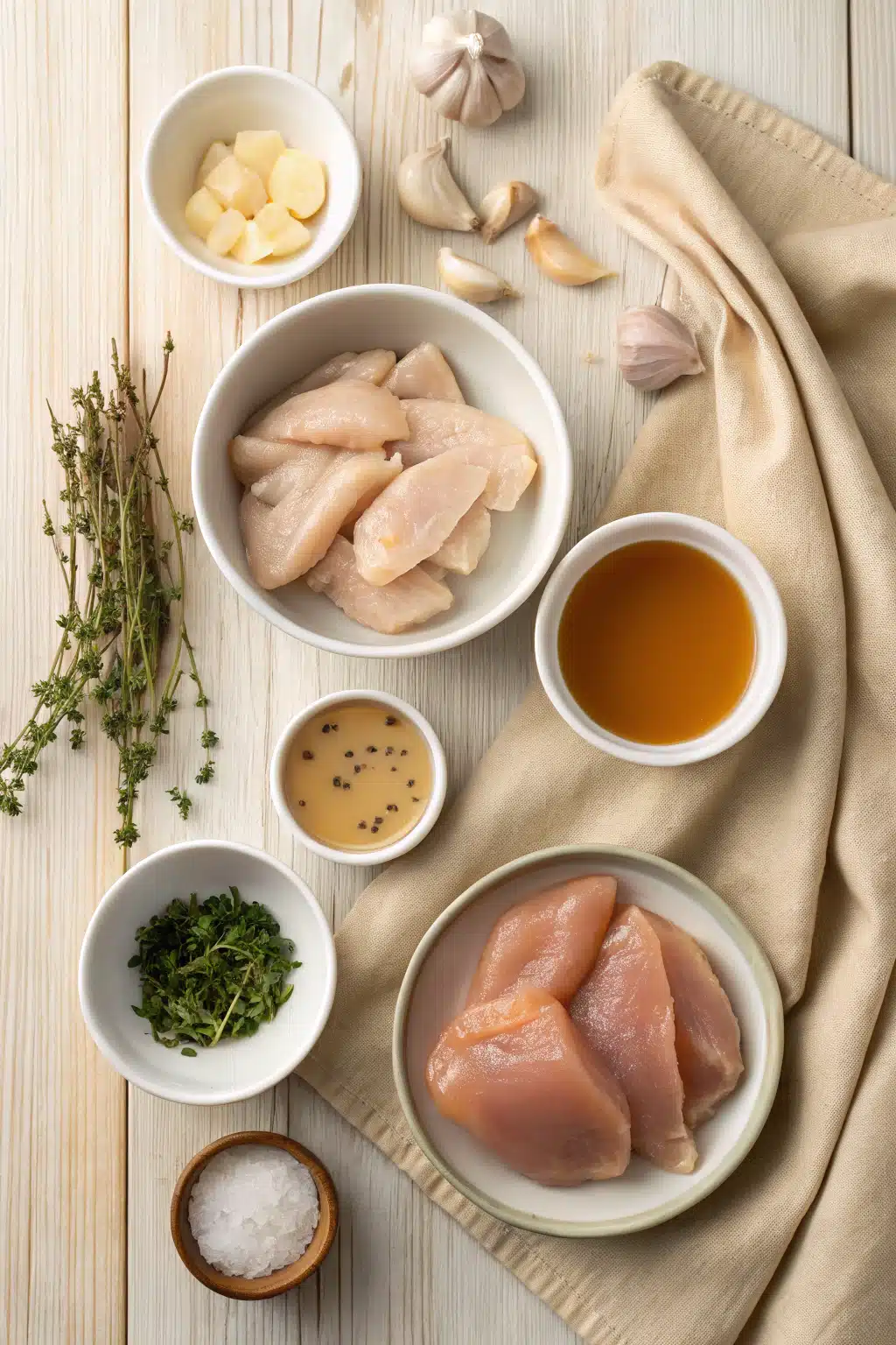 Crockpot Chicken Gravy beautifully presented from an overhead angle
