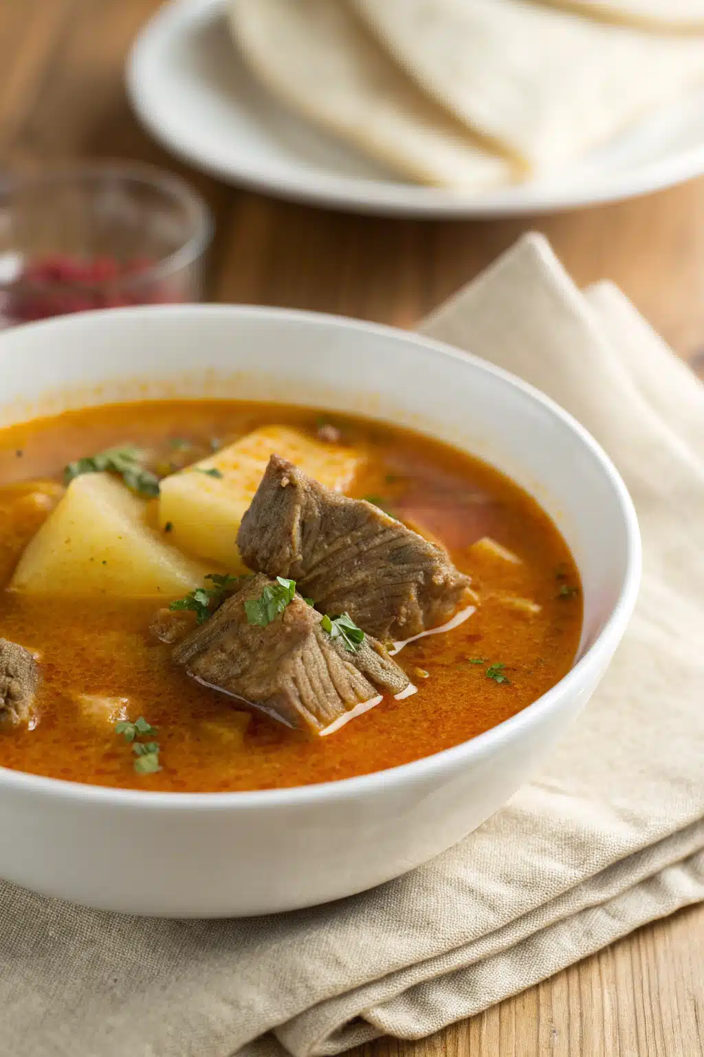 Dominican Sancocho Recipe slice on plate showing perfect texture and swirl pattern