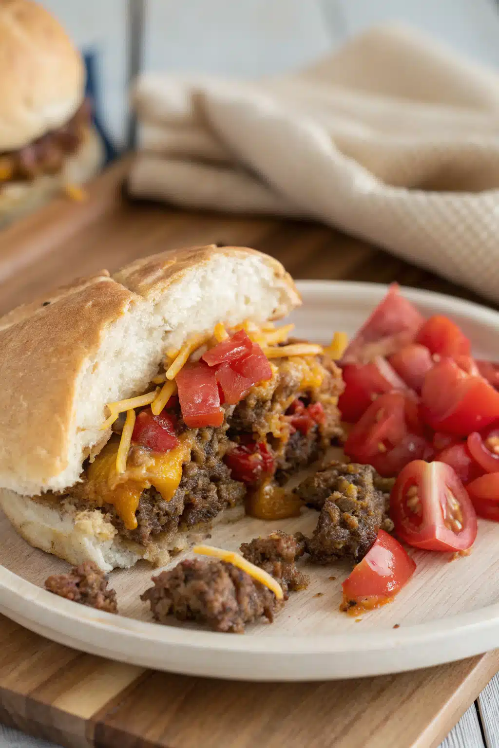 Keto Ground Beef Recipes slice on plate showing perfect texture and swirl pattern