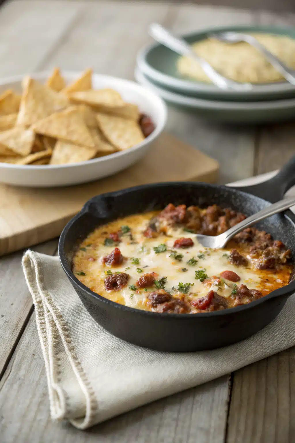 Best Queso Fundido ingredients organized and measured on kitchen counter