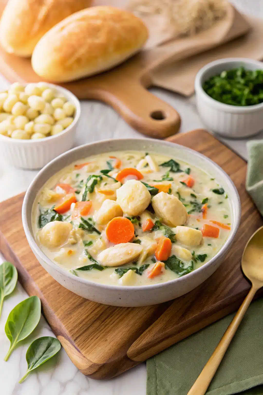 Best Gnocchi Recipes ingredients organized and measured on kitchen counter