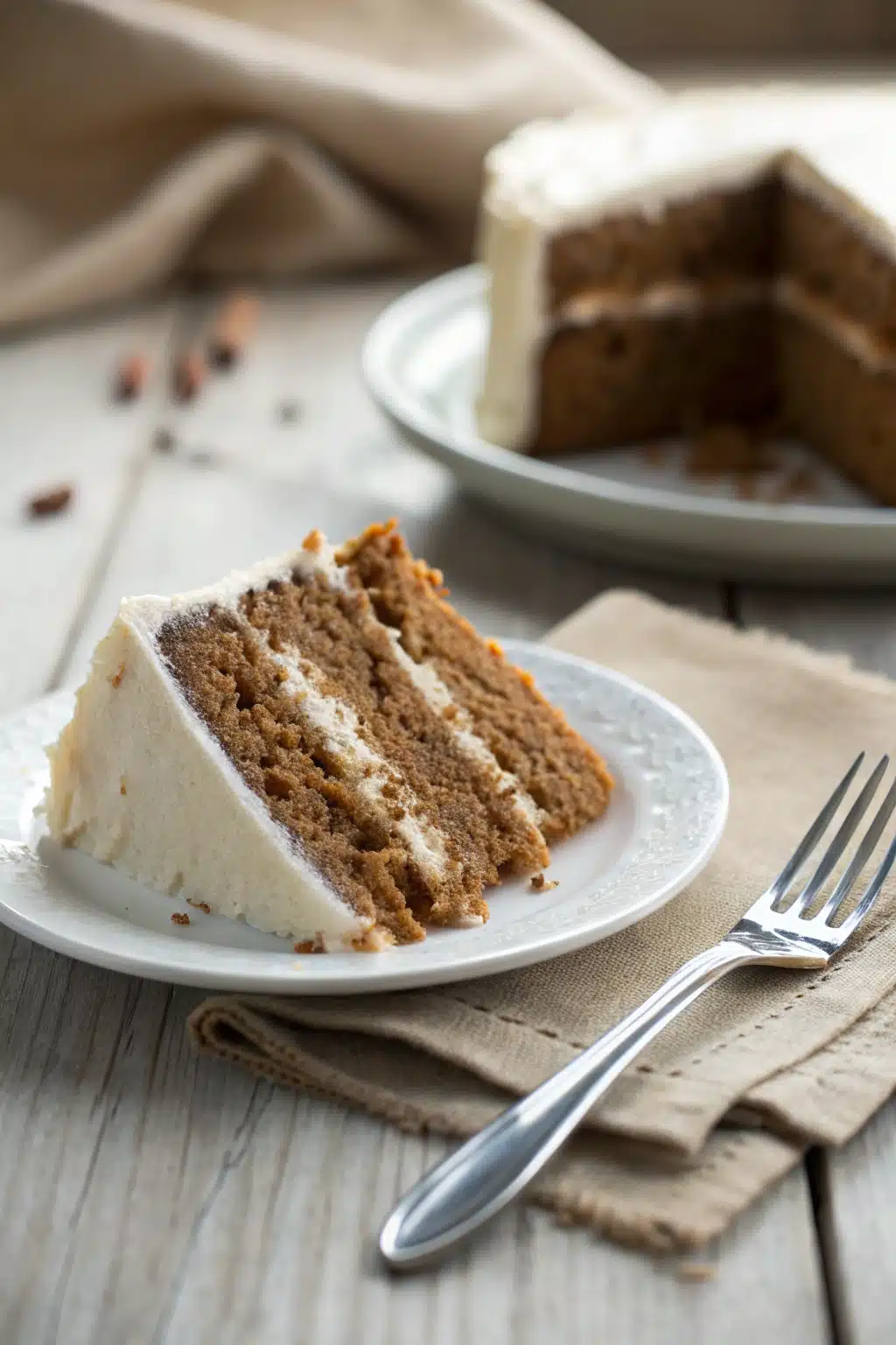 Best Spice Cake Recipe ingredients organized and measured on kitchen counter