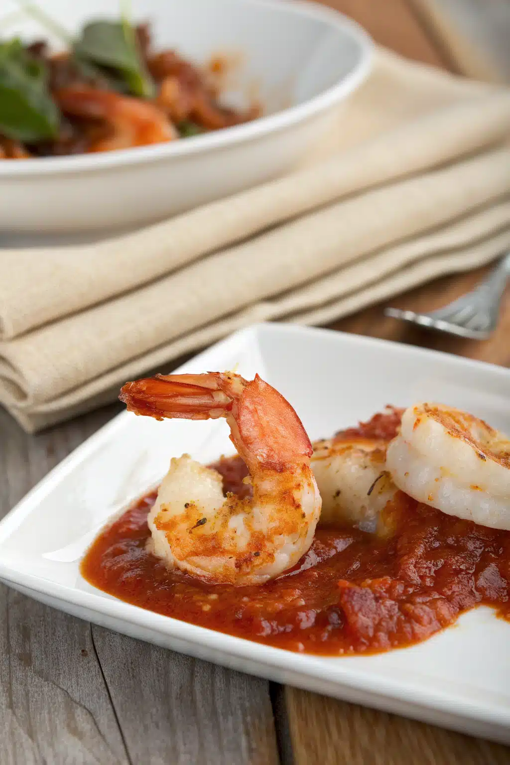 Shrimp Diablo Recipe slice on plate showing perfect texture and swirl pattern