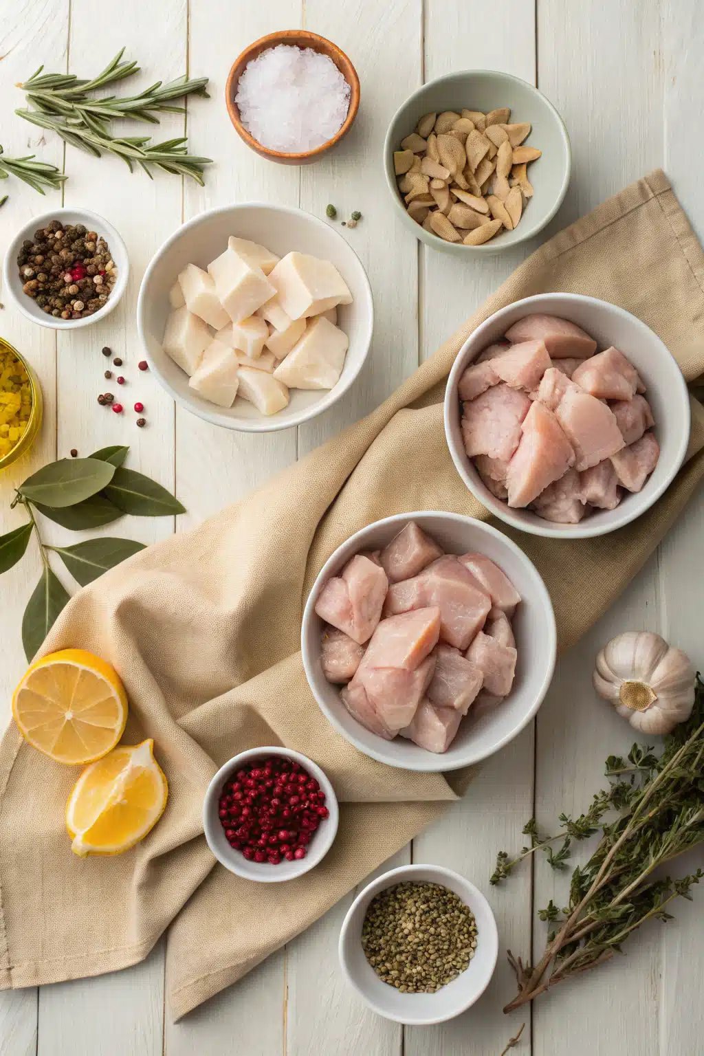 Thanksgiving Turkey beautifully presented from an overhead angle