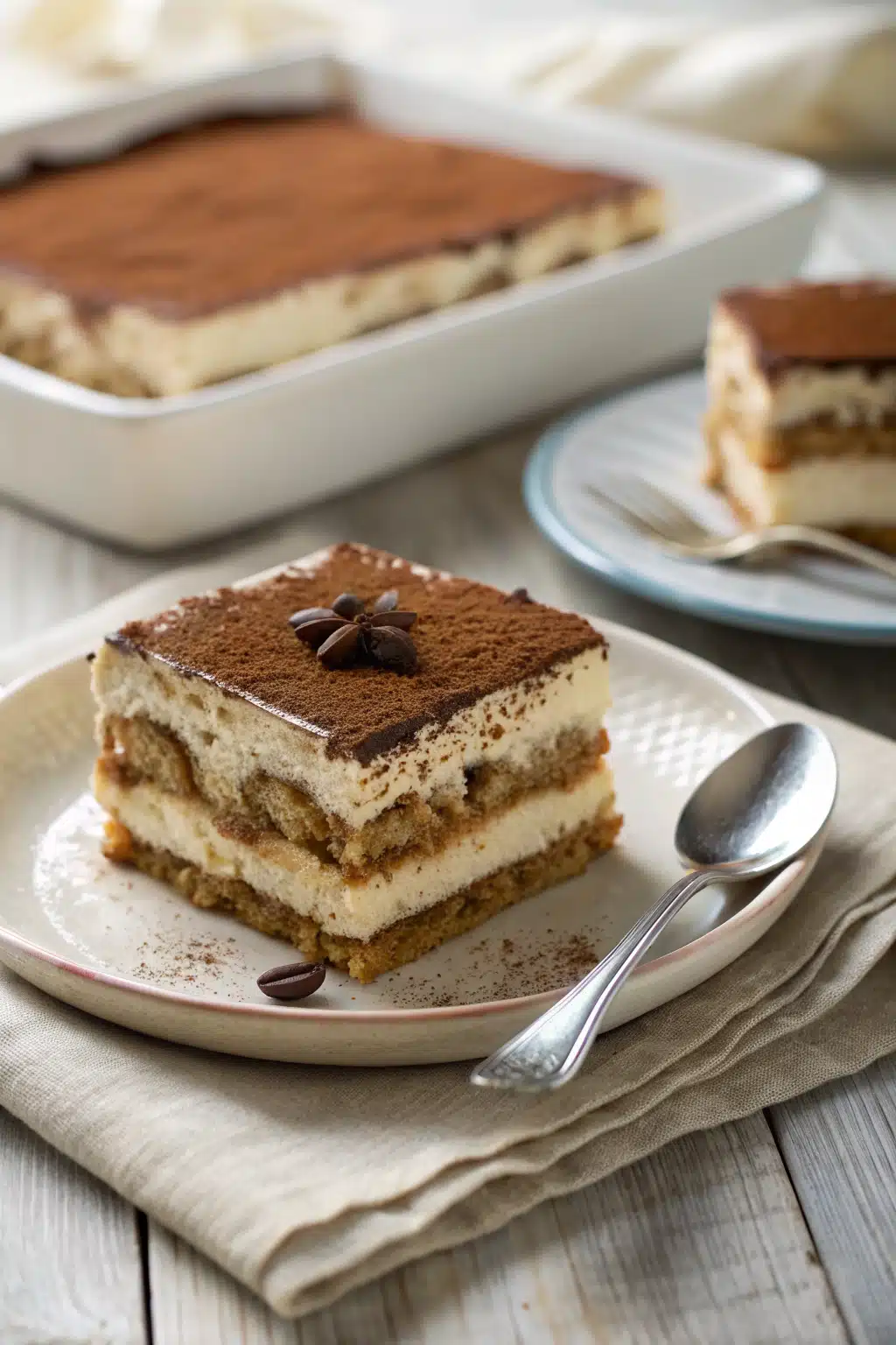 Best Tiramisu Recipe ingredients organized and measured on kitchen counter