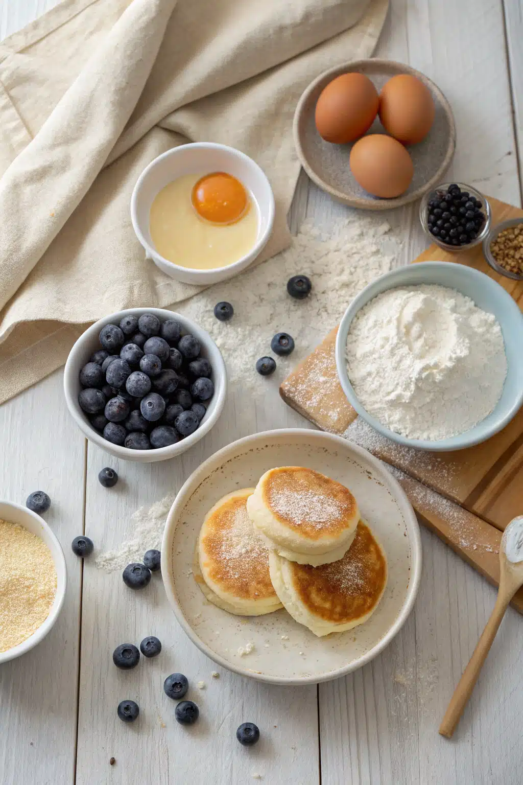 Easy Recipe Ideas beautifully presented from an overhead angle