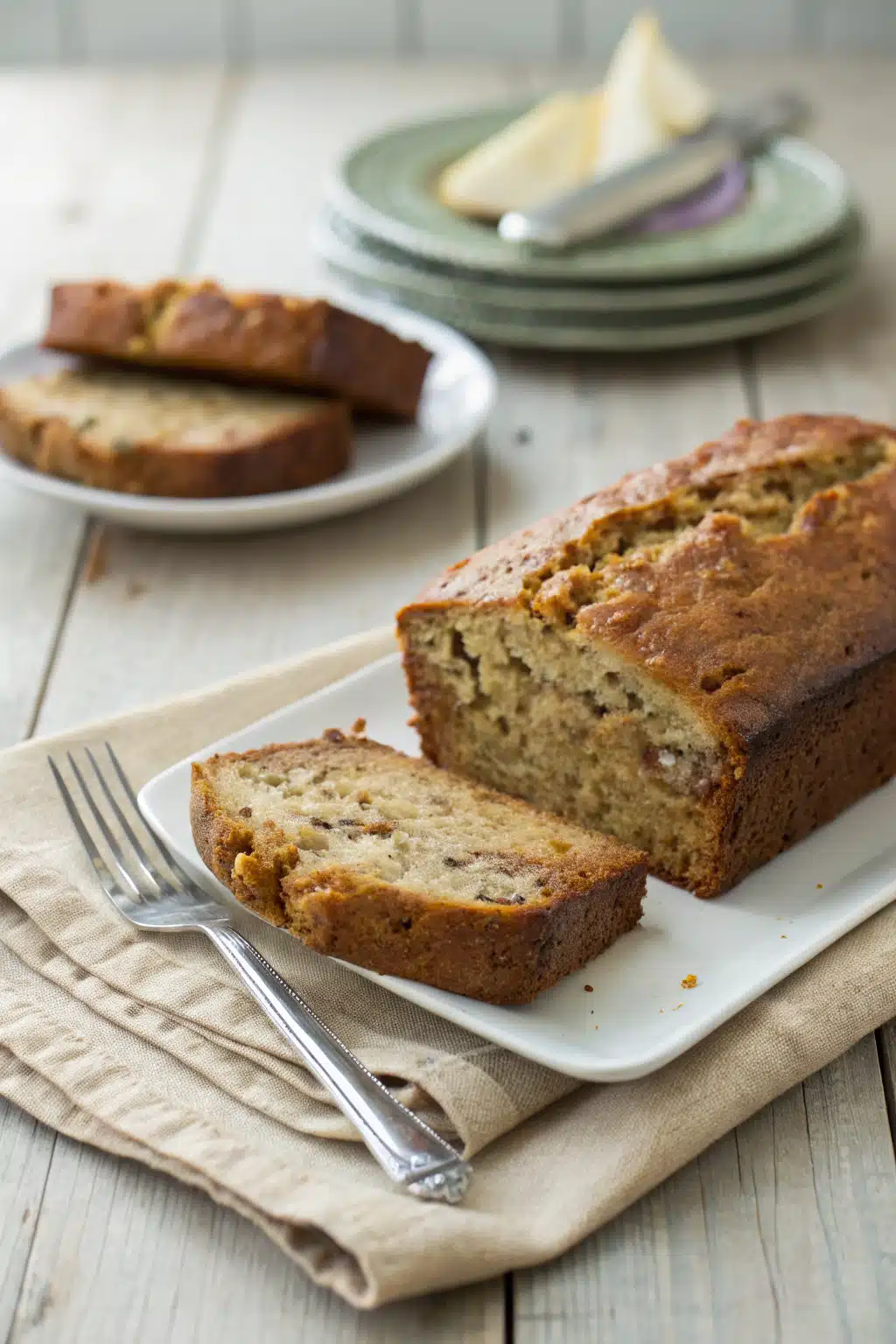 Tropical Banana Bread ingredients organized and measured on kitchen counter