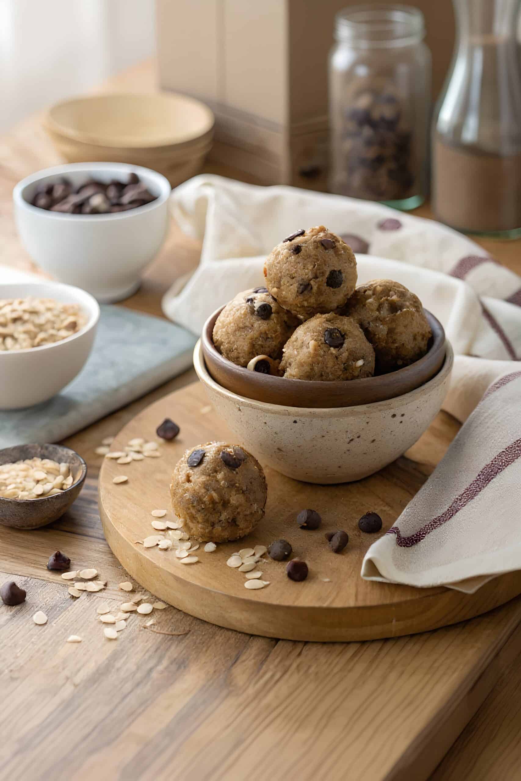 gluten free chocolate chip energy balls featured