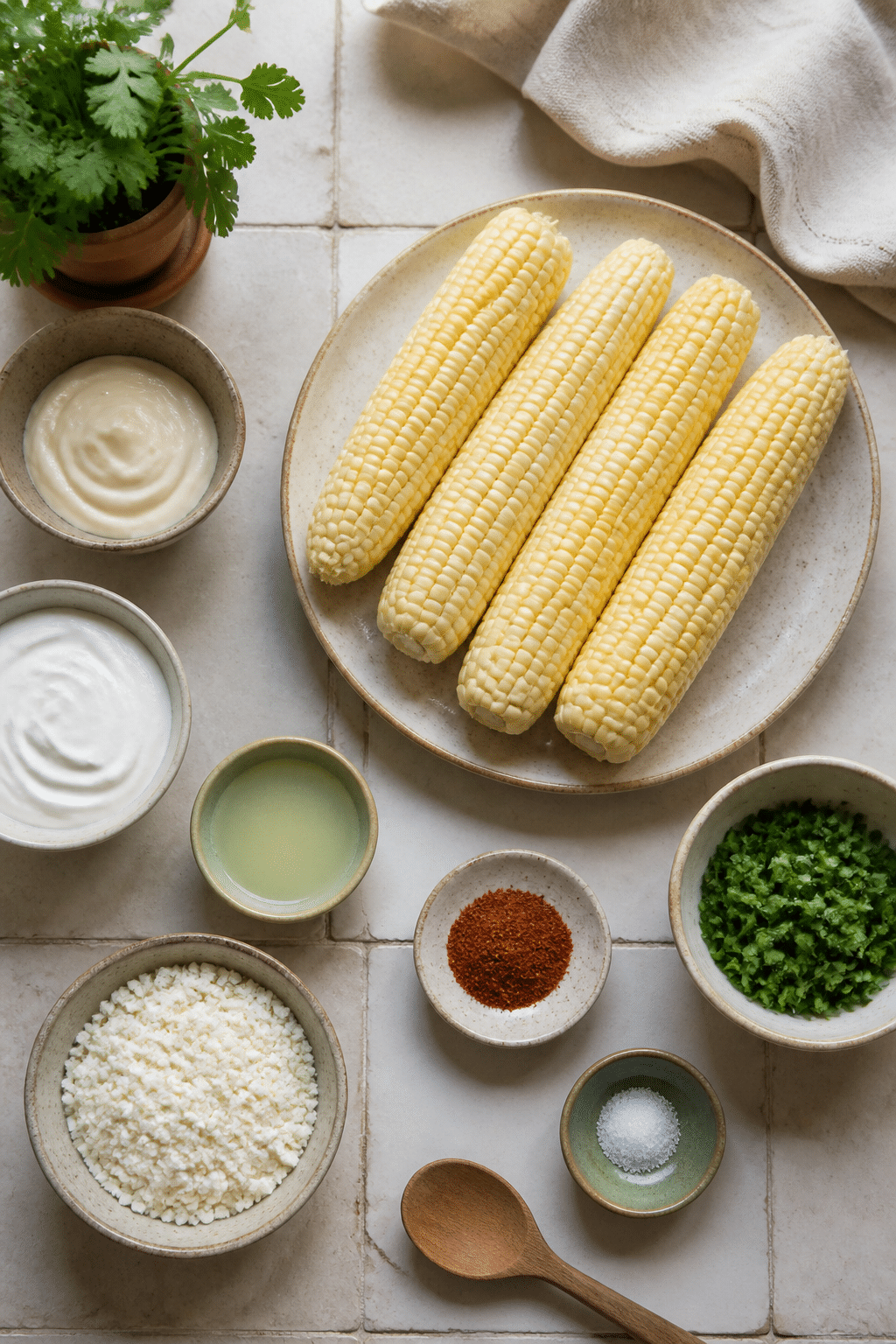 grilled Mexican street corn ingredients