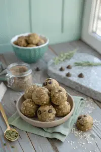 No Bake Energy Balls with Dates and Oats finished dish