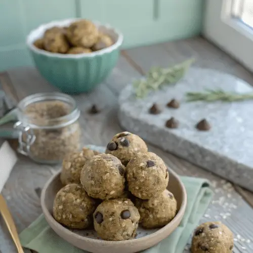 No Bake Energy Balls with Dates and Oats finished dish