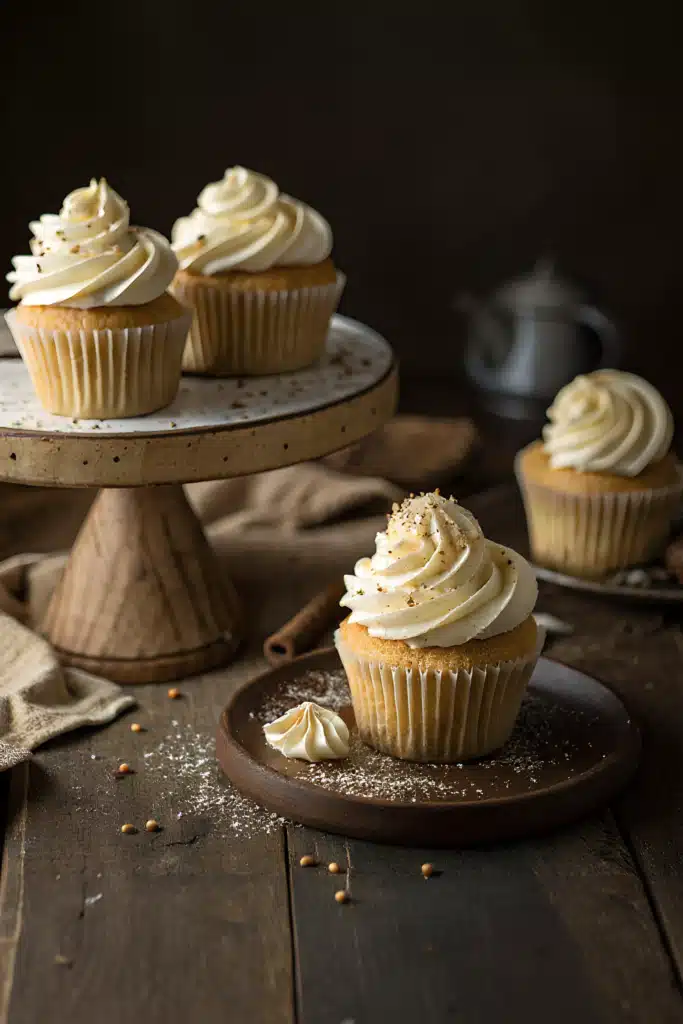 vanilla bean cupcakes featured