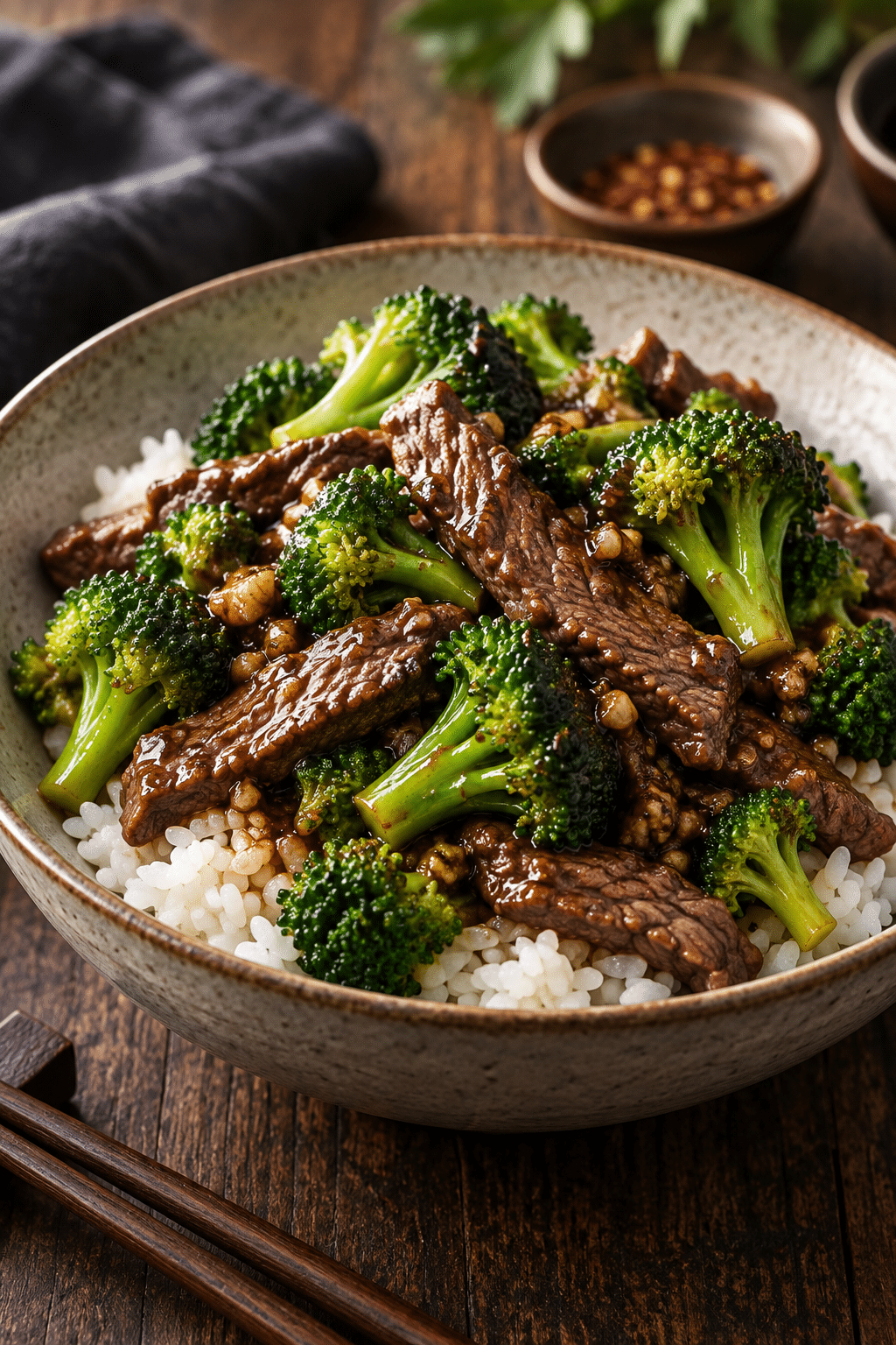 beef broccoli stir-fry finished dish